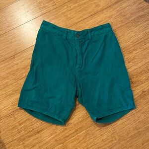 Vintage 4.U.2 turquoise blue denim jean shorts